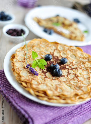 Photo: pfannkuchen mit heidelbeeren pfannkuchen mit heidelbeeren
