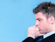 portrait of businessman concentrated