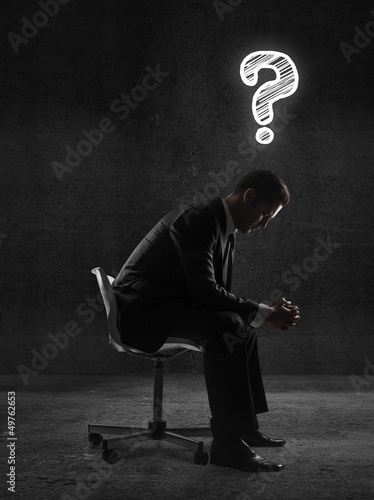 Photo: man sitting man sitting