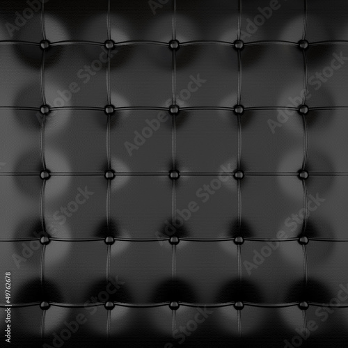 Photo: black padded leather black padded leather