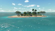 tropical island in the sea