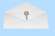 The key in open mail envelop.