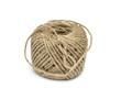Skein of jute twine on the white background