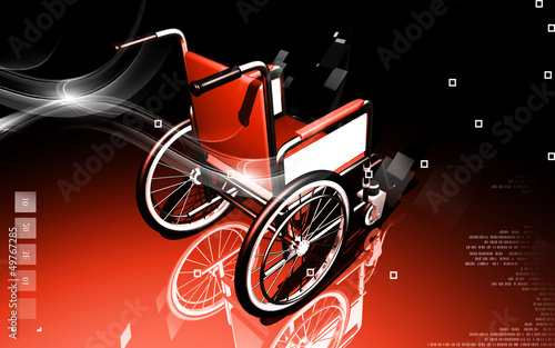 Illustration: wheel chair wheel chair