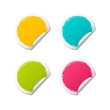 Stickers ronds x 4 fond blanc