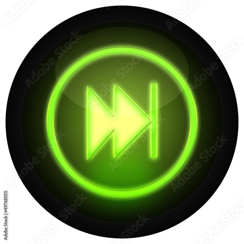 Illustration: Button Vorwärts Grün Button Vorwärts Grün