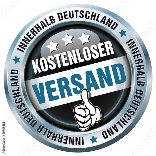Vector: Kostenloser Versand - Innerhalb Deutschland - Button Kostenloser Versand - Innerhalb Deutschland - Button