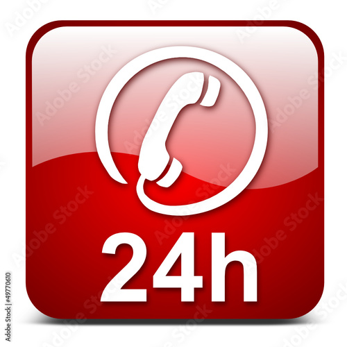 Vector: 24h phone, vector button 24h phone, vector button