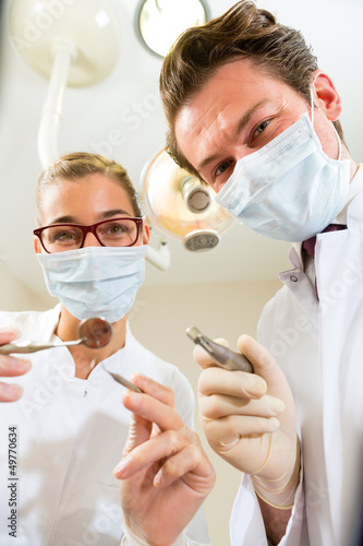 Photo: treatment at dentist from perspective of patient treatment at dentist from perspective of patient