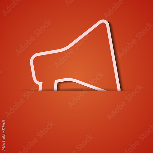 Vector: Vector background. Orange icon applique. Eps10 Vector background. Orange icon applique. Eps10