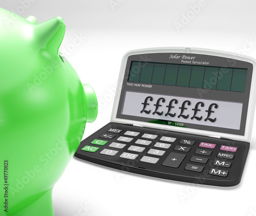 Illustration: Pounds Calculator Shows UK Interest On Wealth Pounds Calculator Shows UK Interest On Wealth