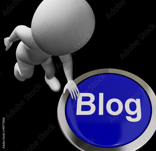 Illustration: Blog Button For Blogger Or Blogging Web Sites Blog Button For Blogger Or Blogging Web Sites