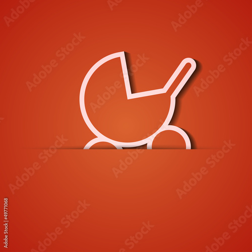 Vector: Vector background. Orange icon applique. Eps10 Vector background. Orange icon applique. Eps10