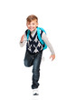 Boy with backpack