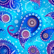 Vector: Seamless paisley background Seamless paisley background