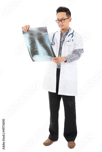 Photo: Checking on x-ray image Checking on x-ray image