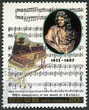 NORTH KOREA - 1987: shows Jean-Baptiste Lully (1632-1667)