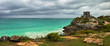 Panoramic views of the Caribbean coast near the Watchtower in th