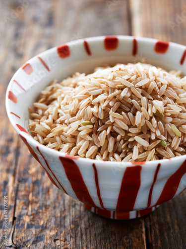 Photo: Bowl of brown rice Bowl of brown rice