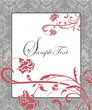 damask flower background with place for text
