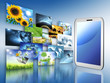 Television and internet production technology concept