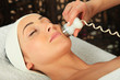 Young woman receiving massage  - microdermabrasion