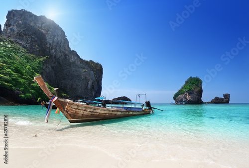 Photo: boat at Phi Phi island, Thailand boat at Phi Phi island, Thailand