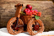 Autumn Harvest In A Wicker Bike