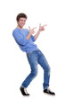 Photo: happy teen pointing happy teen pointing