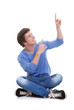 Foto: teen pointing up teen pointing up