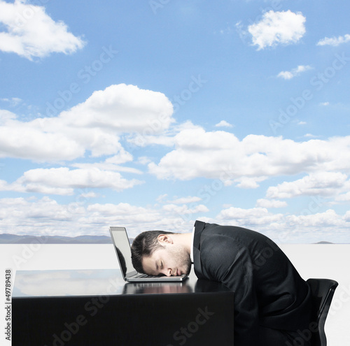 Photo: Businessman sleep Businessman sleep