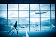 modern airport scene