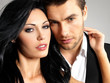 Portrait of young beautiful couple in love