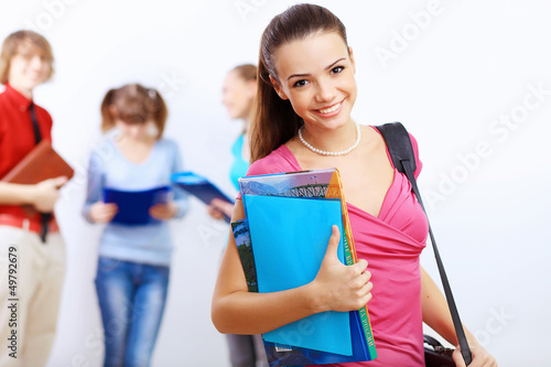 Photo: Student with books Student with books