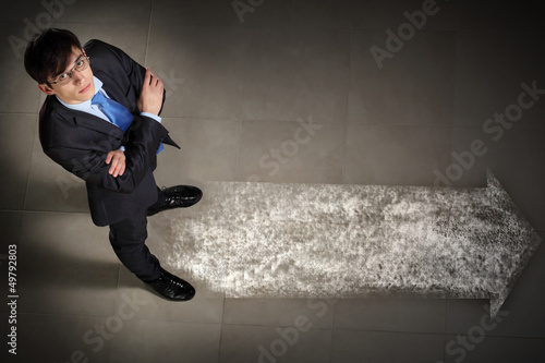 Photo: Image of businessman top view Image of businessman top view