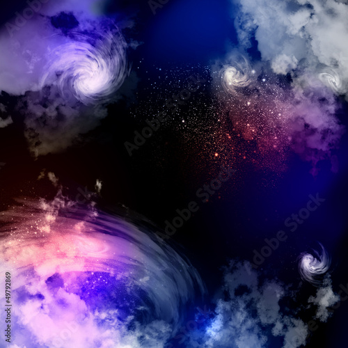 Illustration: Cosmic clouds of mist Cosmic clouds of mist