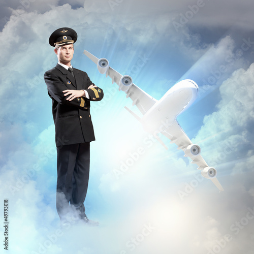 Photo: Image of male pilot Image of male pilot