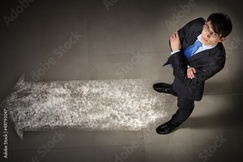 Photo: Image of businessman top view Image of businessman top view