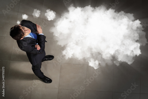 Photo: Image of businessman top view Image of businessman top view