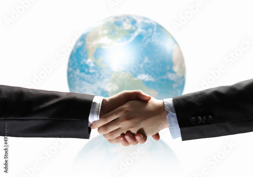 Photo: image of business handshake image of business handshake