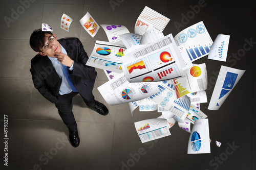 Photo: Image of businessman top view Image of businessman top view
