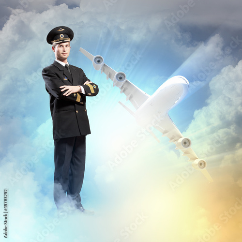 Photo: Image of male pilot Image of male pilot