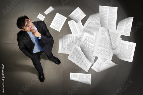 Photo: Image of businessman top view Image of businessman top view