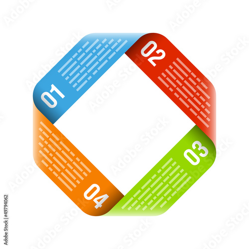 Vector: Process cycle - design template Process cycle - design template