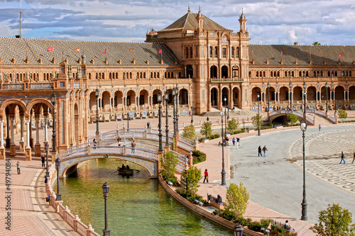 Photo: Plaza de Espana in Seville Plaza de Espana in Seville