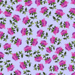 Tender roses seamless pattern