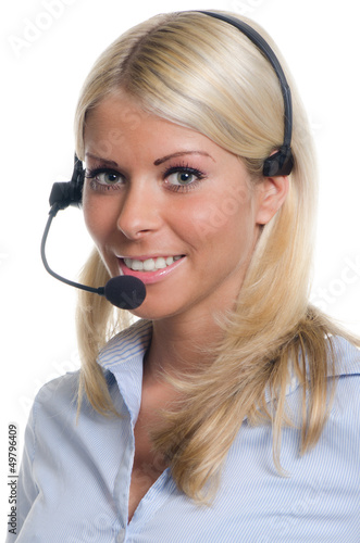Photo: freundliche telefonistin freundliche telefonistin