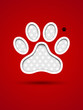 Cut out animal footprint