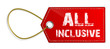 Schild All Inclusive