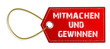 Schild mitmachen und gewinnen